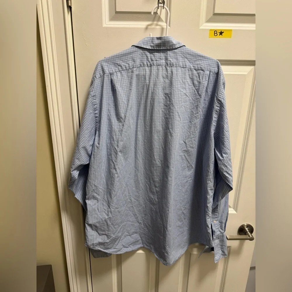 Men’s Polo by Ralph Lauren Long Sleeve Button Down Dress Shirt Size 17.5 - 36